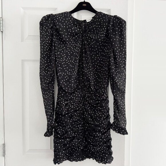 Magda Butrym "Barletta" Polka-Dot Silk Mini Dress, size 34 (fits size 0) - Picture 4 of 15